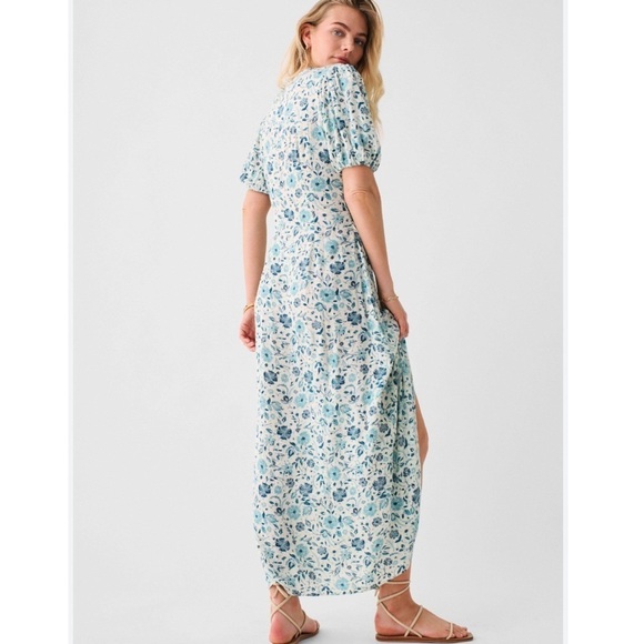 NEW Faherty Sorrento Print Maxi Dress Dreamer Floral - Picture 5 of 12